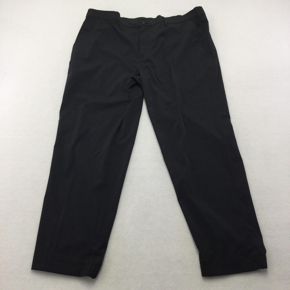 Callaway Pants Mens 36x30 Black Golf Khakis Stretch Elastic Waist Lightweight - Picture 2 of 12
